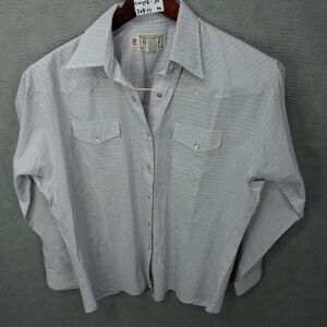 Baron wmen's western long sleeve pearl snap button